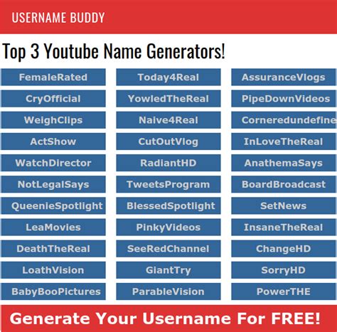 youtuber name creator generator.